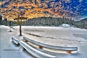 Odomovo jezero pozimi